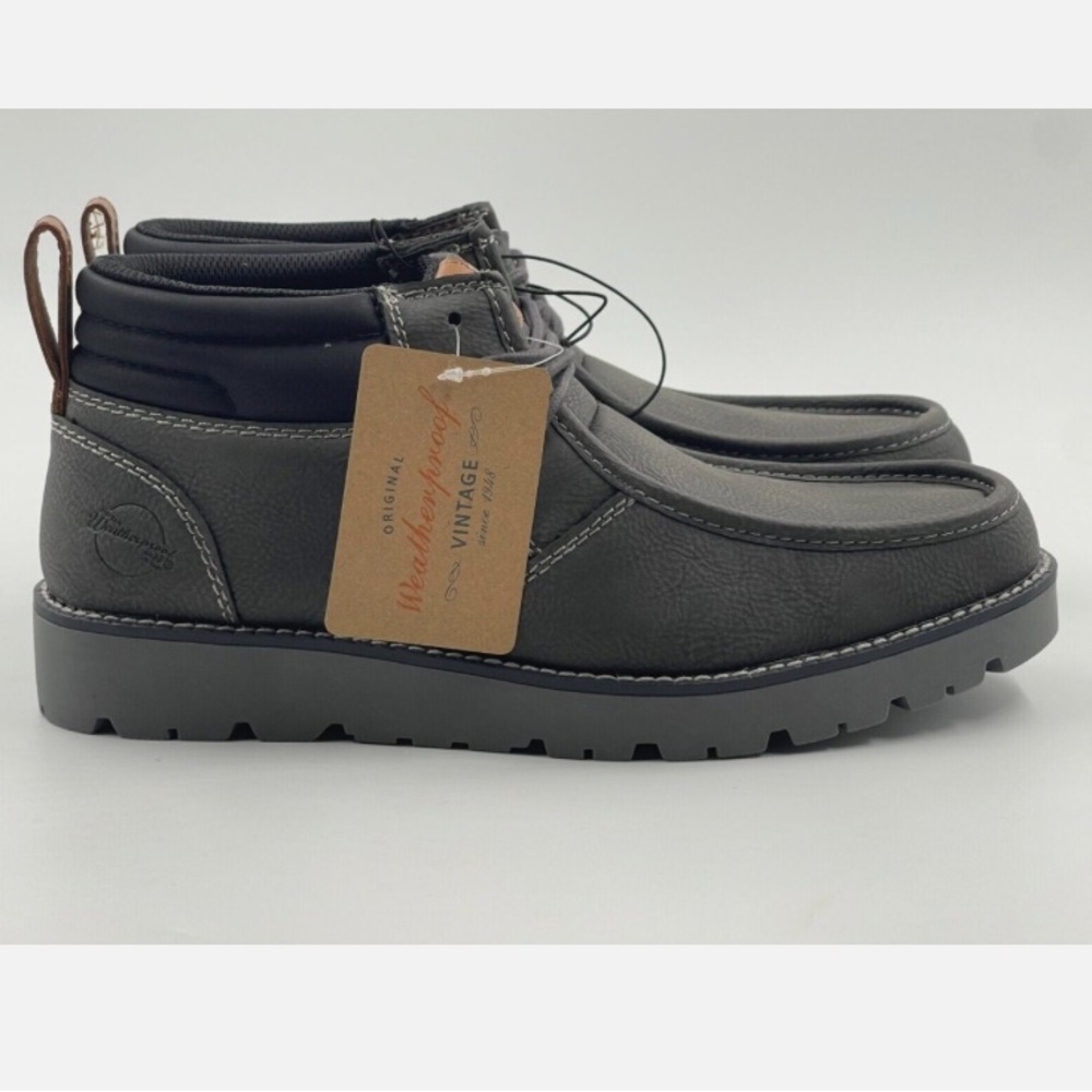 NWT Weather Proof Vintage Men’s Gray Chester Chukka Ankle Boots Size 12 Medium.